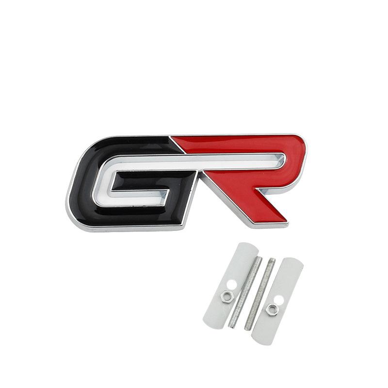 Car GR Logo Emblem Badge Stickers Decals Labeling For Toyota GR Sport Gazoo Racing Yaris Corolla Hilux Supra C-HR 86 Accessories