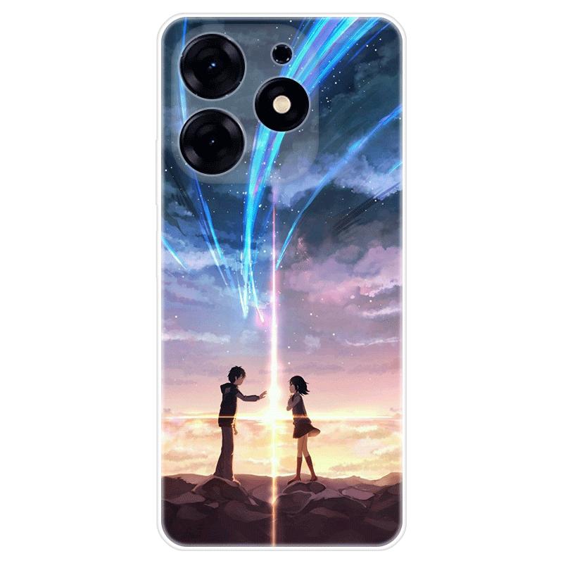 Для Tecno Spark 10 Pro Spark10 чехол Мягкая силиконовая задняя крышка модный чехол для телефона с мультяшным рисунком