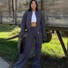 Women's Casual 2-Piece Set American Style Hoodie Jacket and Jogger Pants Streetwear Sportswear