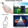 Solar Light Waterproof USB Charged Hanging Emergency Sunlight Powered Lamp Outdoor Indoor House Solar Bulb Light Solar Panels