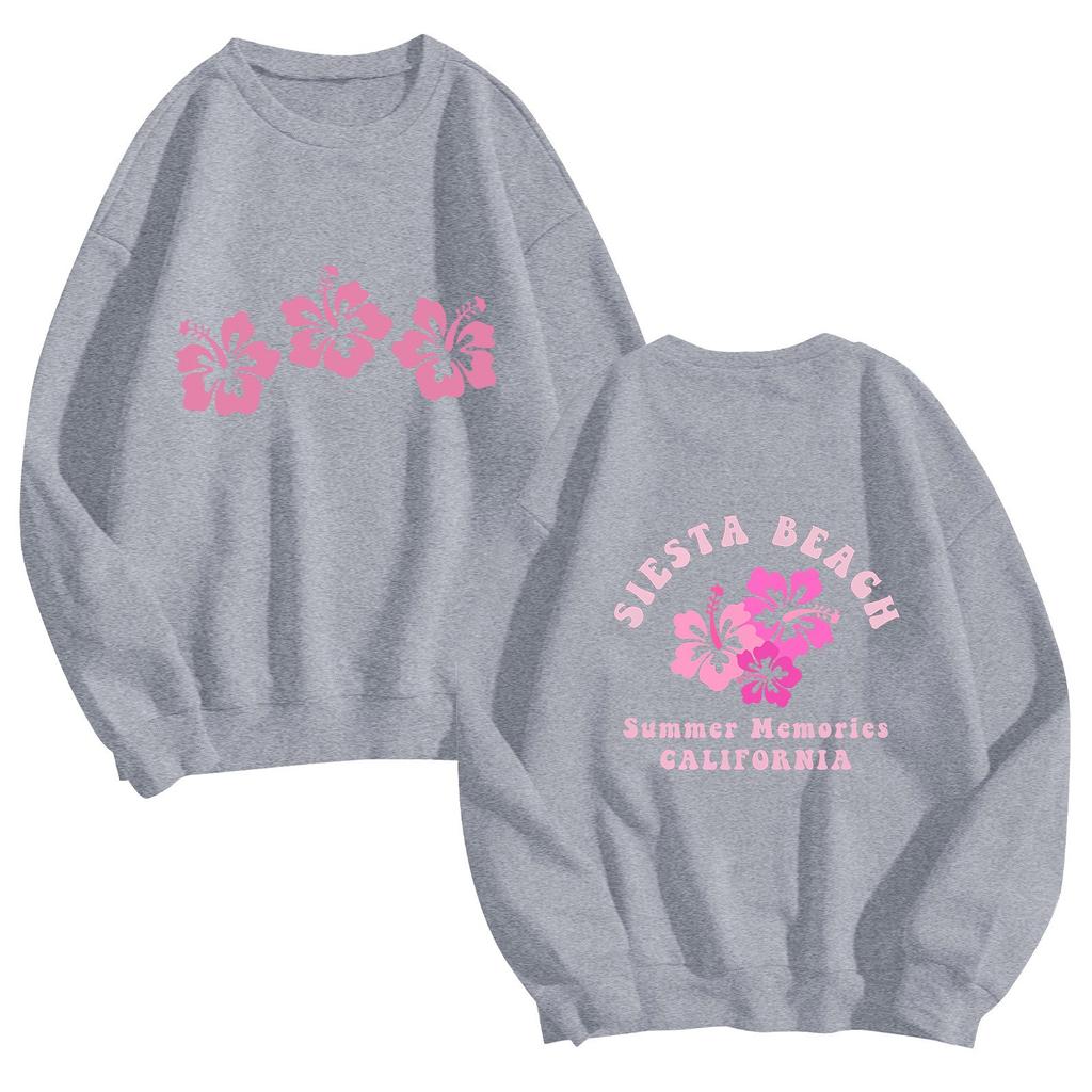 Женская мода повседневная однотонная блузка с длинным рукавом и круглым вырезом