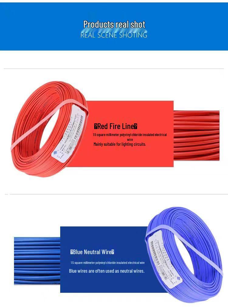 Shangshang BV Flame Retardant Copper Wire: 1.5/2.5/4/6 Sqmm Single Core for Home Use