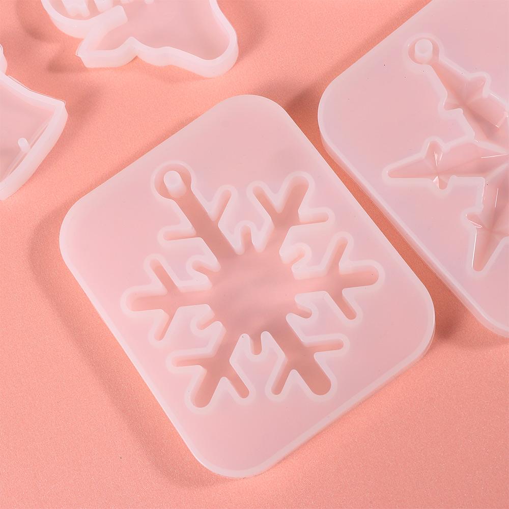 DIY Crafts Home Decoration Silicone Pendant Christmas Gift Epoxy Resin Mold Snowflake Resin Molds