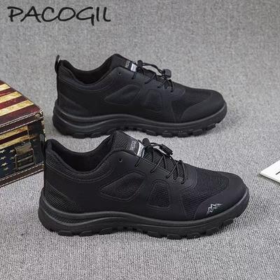 Новые кроссовки для физических тренировок на начало осени, с круглым носком, на плоской подошве для повседневной носки, с низким верхом, черные, универсальные, на шнуровке, для занятий спортом на открытом воздухе