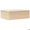 Коробка из массива сосны с крышкой vidaXL - 40x30x13 см
