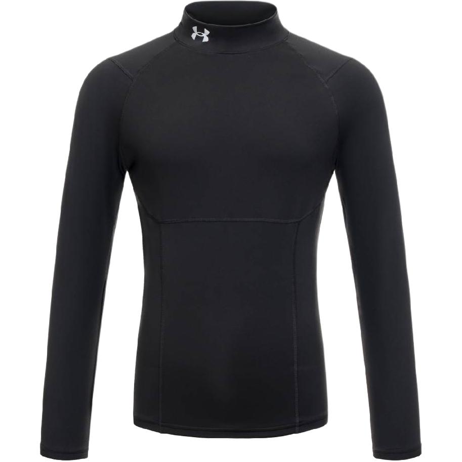 Under Armour Мужская одежда для фитнеса ColdGear Глубокий черный/008 С воротником-стойкой Умеренная 6013961-008