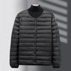 Men's Ultra-Thin Lightweight Down Cotton Work Jacket - Cold-Proof, Plus Size, Short Coat.