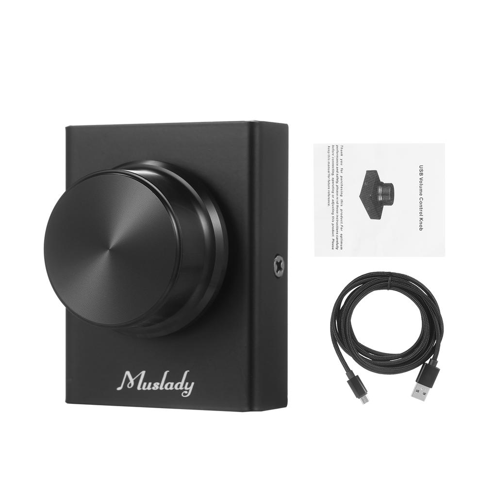 Muslady USB-регулятор громкости, одна клавиша, регулятор громкости для ноутбука, ПК с функцией Plug and Play