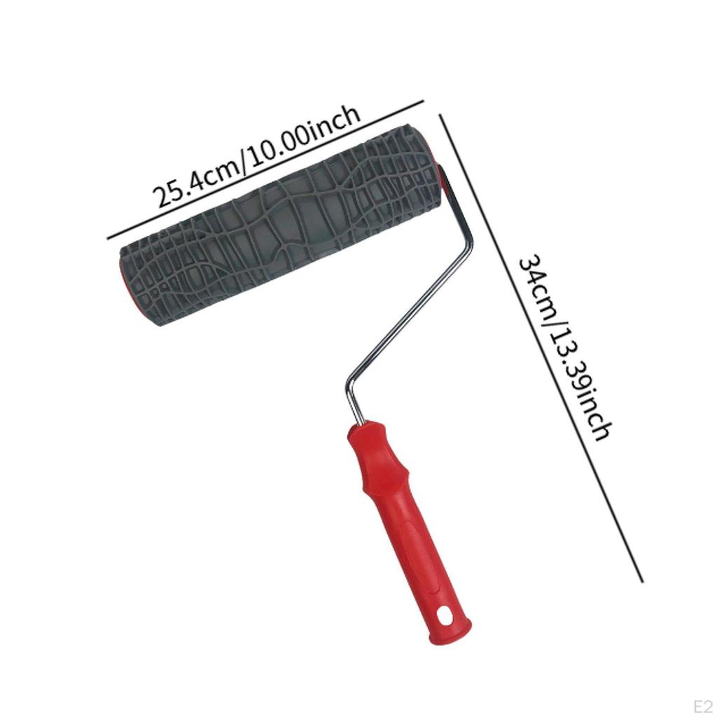 10 Inch Paint Roller Painting Decoration Embossing Texture Rubber Multipurpose