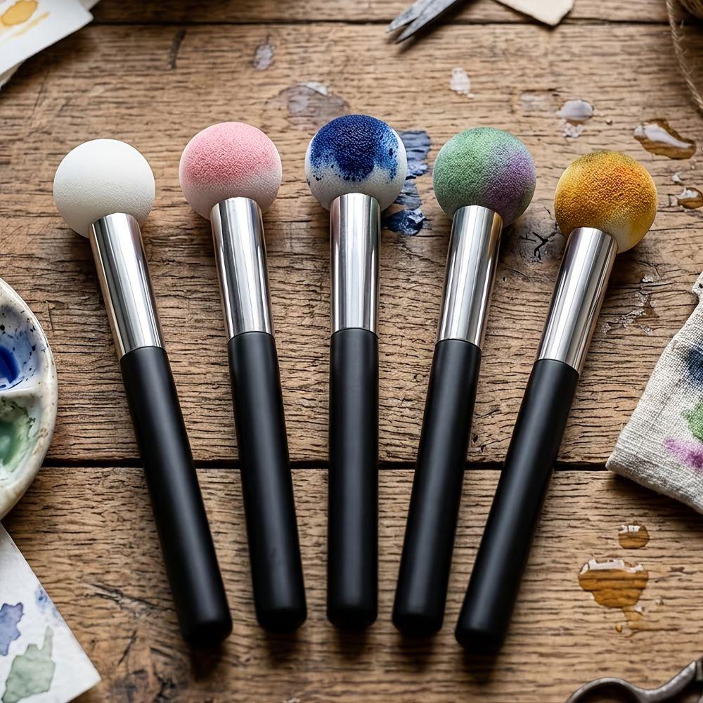 8Pcs Mushroom Head Sponge Brush SBR Latex Sponge Foundation Brush Powder Puff Home Makeup