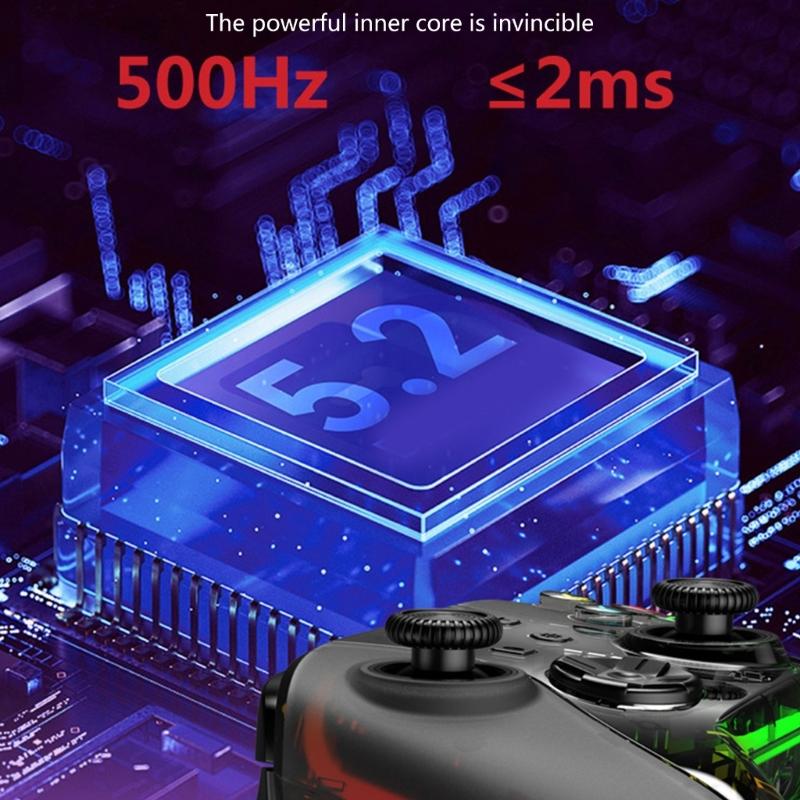 Игровые контроллеры с датчиками Холла, светодиодной подсветкой RGB, дистанционным джойстиком, геймпадом, аксессуарами, Bluetooth-совместимый контроллер