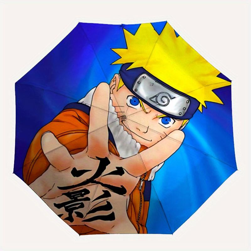 1pc Naruto Automatic Opening/closing Umbrella, Windproof, Foldable Sunshade, Perfect Gift for Friends, Durable Handle yy250815104