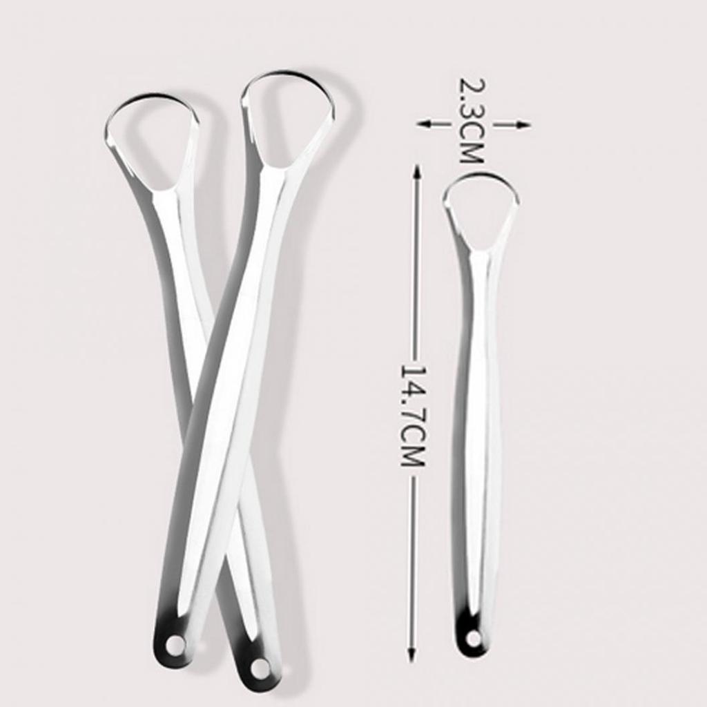 Безопасный скребок для языка из нержавеющей стали, очиститель для удаления налета, средство для свежего дыхания