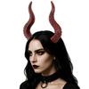Gothic Devil Horns Headbands Adjustable Party Hair Accessory For Women Men Costume Weddings Elegant Hairband