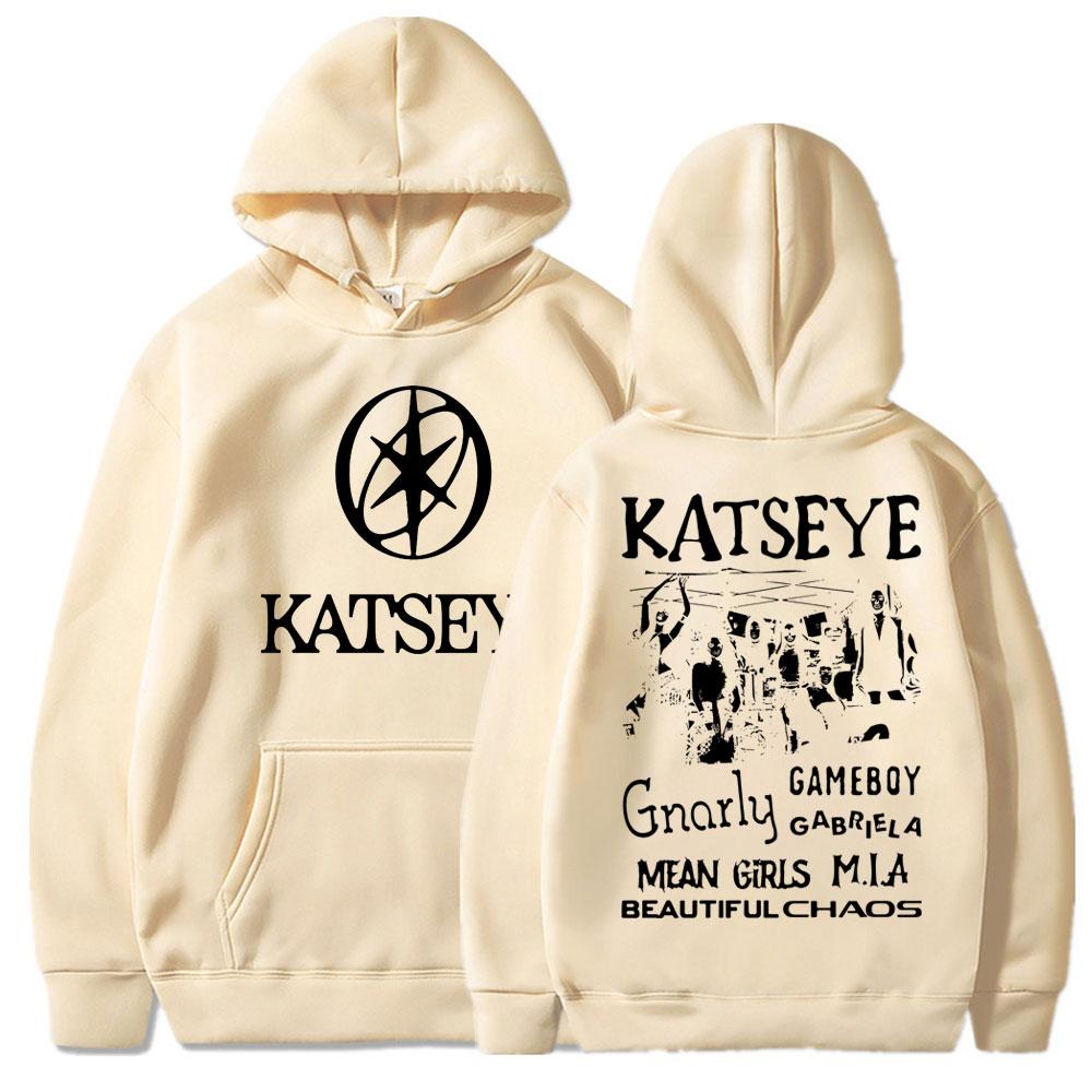 Женская Kpop Katseye Красивый Хаос Альбом Графическая Толстовка Мода Харадзюку Спортивная Одежда Женский Корейский Оверсайз Флисовый Спортивный Костюм