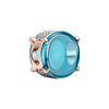 Шарм с голубым овальным камнем Rose Gold для женщин Шарм 789309C01
