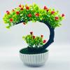 Поддельный бонсай романтический не требующий полива пластиковый красивый искусственный цветок бонсай с горшком
