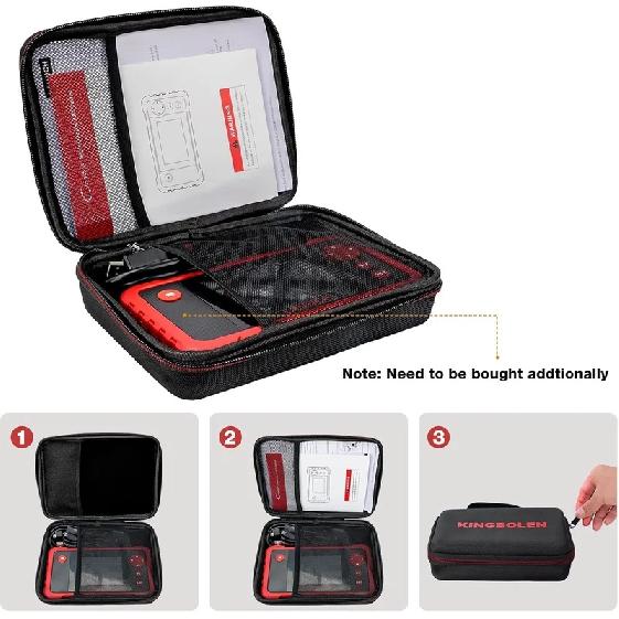 KINGBOLEN Protective Case Storage Bag Carry Bag for OBD2 Scanner LAUNCH CRP123 PLUS Creader VII+ CR529 CR3008 PLUS X431 ELITE