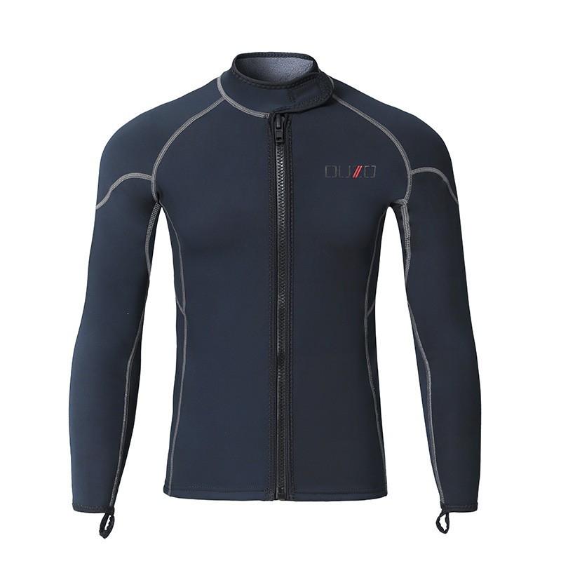 1.5mm Neoprene Wetsuit Set Snorkeling Surfing Freediving UV Protection Thermal Insulation Unisex Long Sleeve Top Pants
