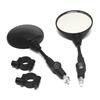 1 Pair Universal Motorcycle Scooter Aluminum Alloy Handlebar Collapsible Round Shape Rearview Side Mirror Base Modified