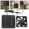 4W Solar Panel Fan Kit 12V Monocrystal Silicon Solar Panel with Fan Solar Powered Chicken Coops Greenhouses Sheds Pet House Exhaust Ventilation Fan