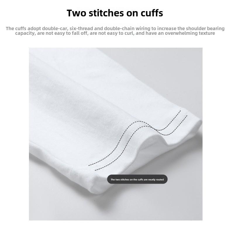 GMXIA Футболка с длинным рукавом на весну и осень, трендовая одежда с принтом и круглым вырезом, белая повседневная футболка с длинным рукавом, свободная основа