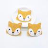10Pcs 50*42mm Padded Cloth Printed Fox Sewinng On Scrapbookings Planar Crafts Accessories Decorations Patches