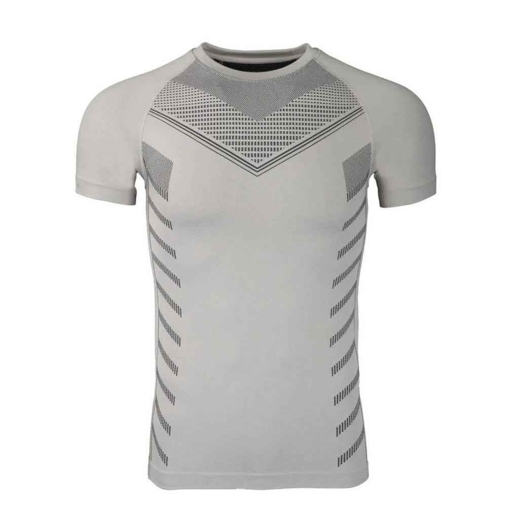 Men's Quick-Dry Breathable High-Elasticity Tight-Fit Raglan Sleeve Sports T-Shirt