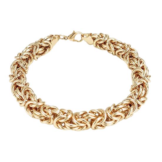 Браслет-цепочка унисекс византийский с застежкой-карабином, металлический полированный, толстый, легкий, хип-хоп, наручные украшения, шопинг, работа, вечеринка, свидание