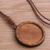 1 шт. DIY Ювелирные изделия с драгоценными камнями времени, Деревянная нижняя подставка, Полая нижняя подставка с напечатанным кружевом, Деревянное ожерелье