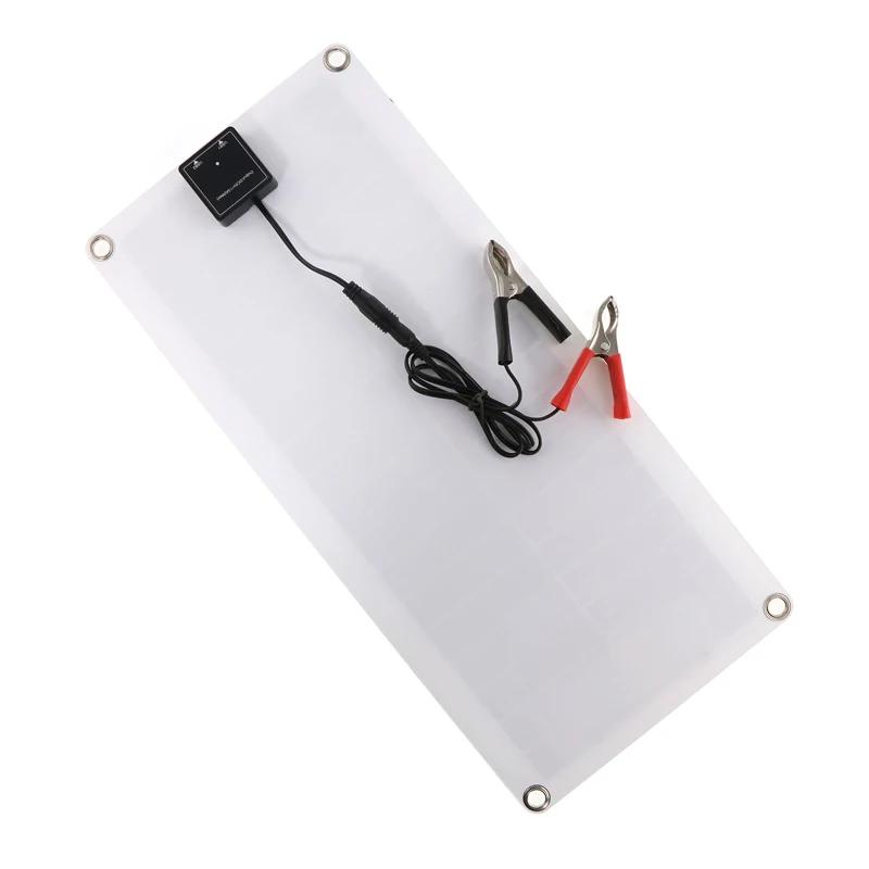 20 Вт-1000 Вт солнечная панель 12 В солнечная батарея 10 А-100 А контроллер солнечная пластина комплект для телефона автофургона автомобиля каравана дома кемпинга на открытом воздухе аккумулятор