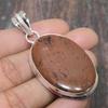 Dainty Mahogany Obsidian Gemstone Handmade 925 Sterling Silver Jewelry Pendant