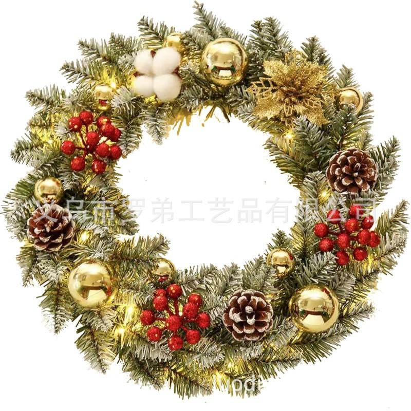 Christmas Wreath Door Hanging Decor Home Mall Window Party Festive Simulation Ornament