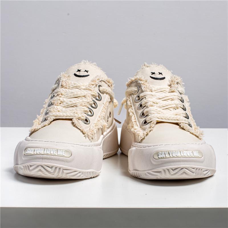 Парусиновые туфли для мужчин 2024 года, модные удобные мягкие повседневные кроссовки на шнуровке, плоская толстая подошва, летние вулканизированные туфли для женщин, черные