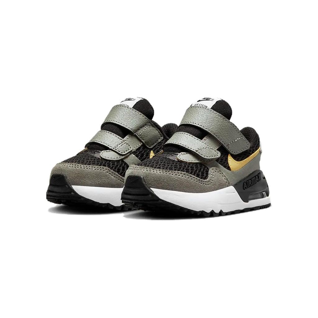 Nike Детские кроссовки Air Max SYSTM TD Dark Stucco Saturn Gold Green Black DQ0286-007