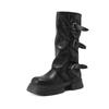 Fashion New Fashion Women Knee-High Boots Autumn Winter 2024 High Quality Outdoors Solid Color Women's Shoes Botines De Mujer