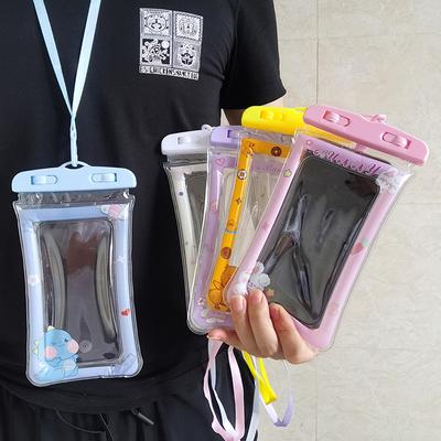 Мультяшный мобильный телефон водонепроницаемая сумка плавание дайвинг сенсорный экран защитный чехол воздушная подушка плавающий дрейф подвесной шейный мобильный телефон герметичная сумка