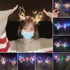 1PC Headwear Glowing Hair Band Party Prop Christmas Headband Hair Accessories LED Light Elk Pulp Antlers