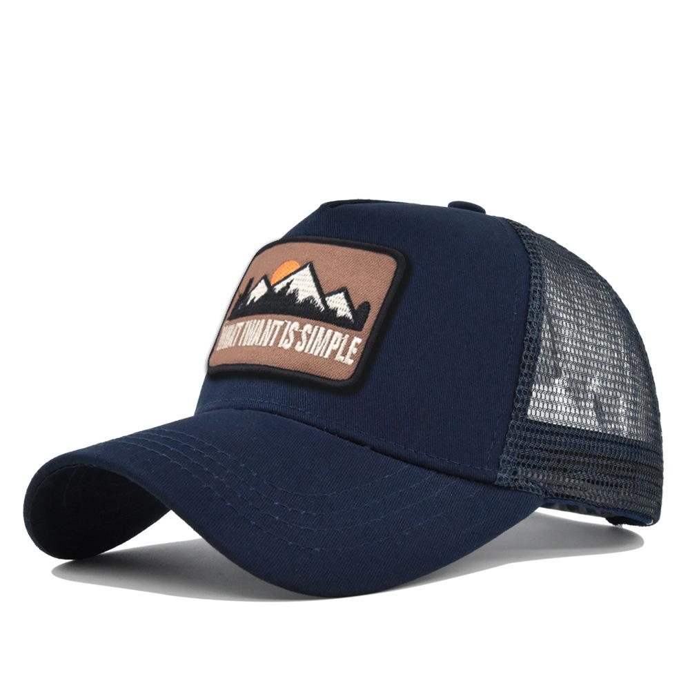 Вышитая Бейсболка Дышащая Сетчатая Кепка Snapback Регулируемая Унисекс для Лета На Улице Хип-Хоп Уличная Одежда Повседневная