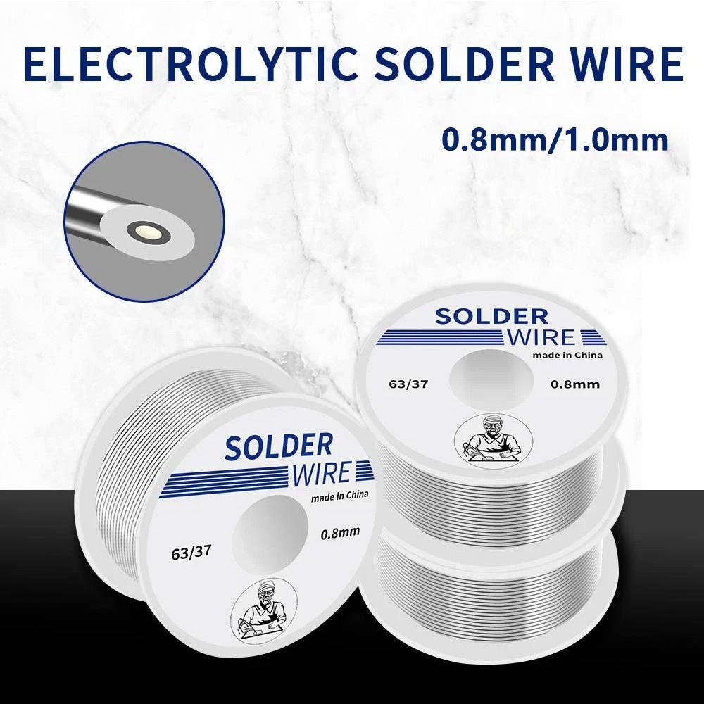 Низкотемпературная припойная проволока с сердечником из канифоли Проволока для пайки 0,8/1,0 мм Сварочная оловянная проволока Материалы для сварки