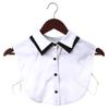 Vintage Detachable Cotton Clothes Accessories Shirt Fake Collar Lapel Blouse Top False Tie