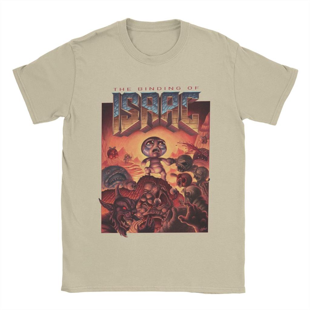 Funny The Binding Of Isaac 90s T-Shirt Men Round Neck 100% Cotton T Shirts Short Sleeve Tee Shirt Summer Clothes
