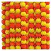 Artificial Marigold Garlands for Decoration Long Pooja Room Toran Indian Genda Phool for Wedding & Festivals Diwali Pongal (Y+O)/4.7 Feet/Set of 5