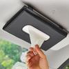 Car Sun Visor Plate Tissue Box Universal Interior Paper Towel Storage Bag Carbon Fiber Sun Visor Tissue Boxes