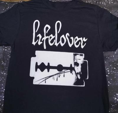 Винтажная футболка LIFELOVER Подарок для фанатов Хлопок Черный Полный размер Унисекс S-5XL Унисекс Футболка
