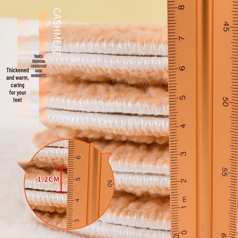 Дышащие, теплые зимние стельки с флисовой подкладкой, впитывающие пот, холодостойкой имитацией овечьей шерсти.