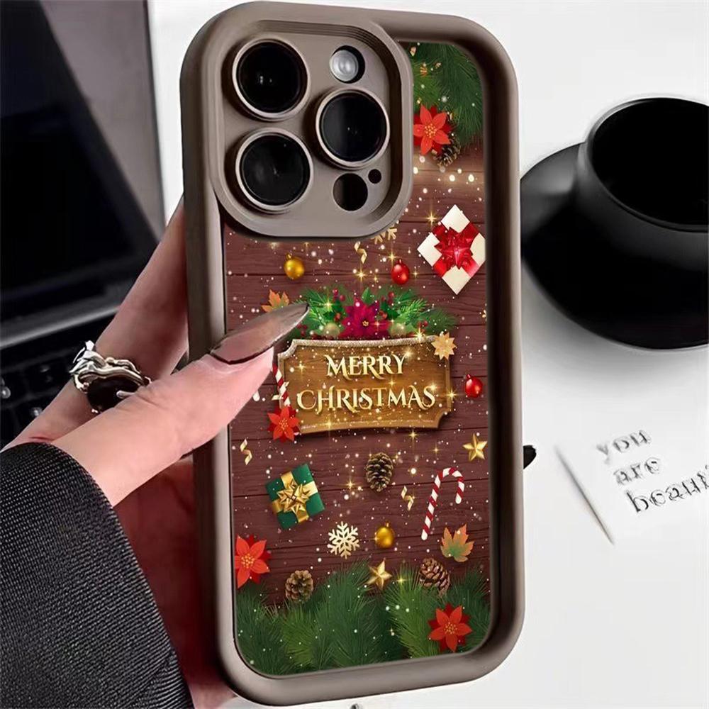 Чехлы для телефонов Ae111 с рождественским дизайном для Xiaomi 14T 12 11 Lite 5G NE Redmi 13C 14C 9C 9a A3 Note 12 Pro 10 11s Angel Eye Ladder Защитный чехол