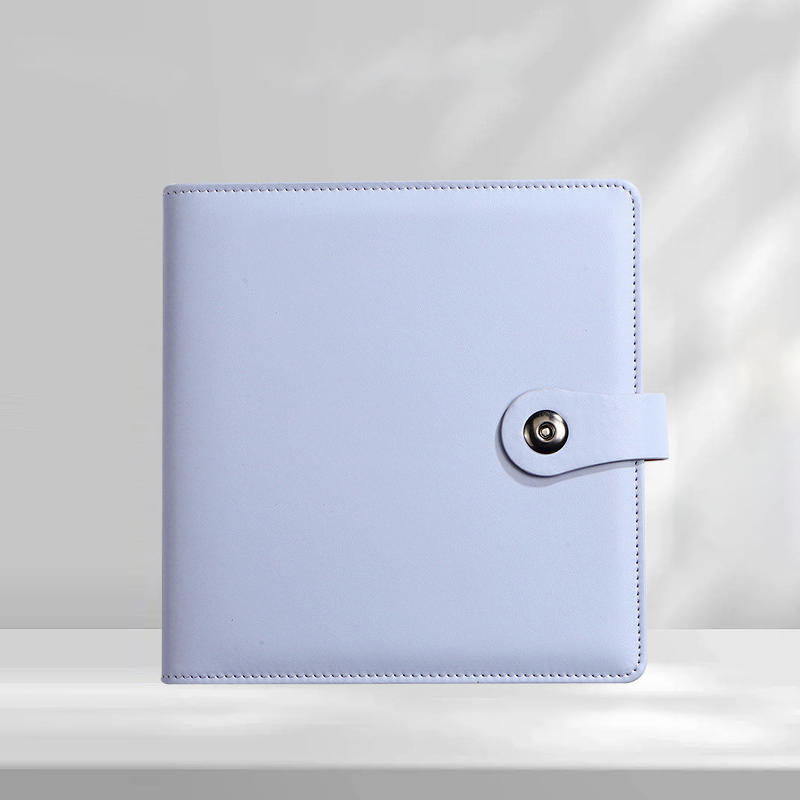 Кожаный альбом для хранения учебных денег с застежкой-кнопкой, портативные держатели денег, блокнот для отслеживания бюджета