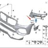 BMW X3 G01 Front Bumper Upper Bracket (51117399981/51117399982)