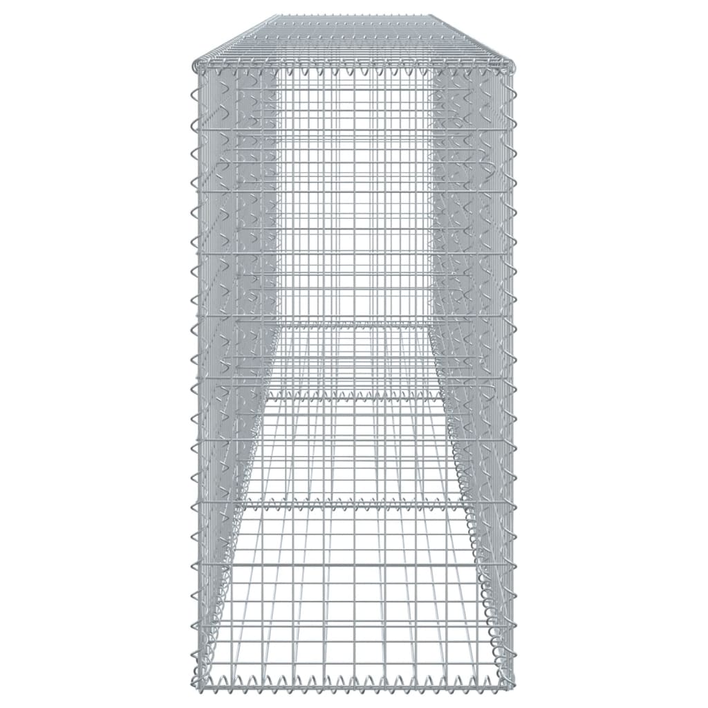 Gabion with Lid 300 x 50 x 100 cm Galvanized Iron